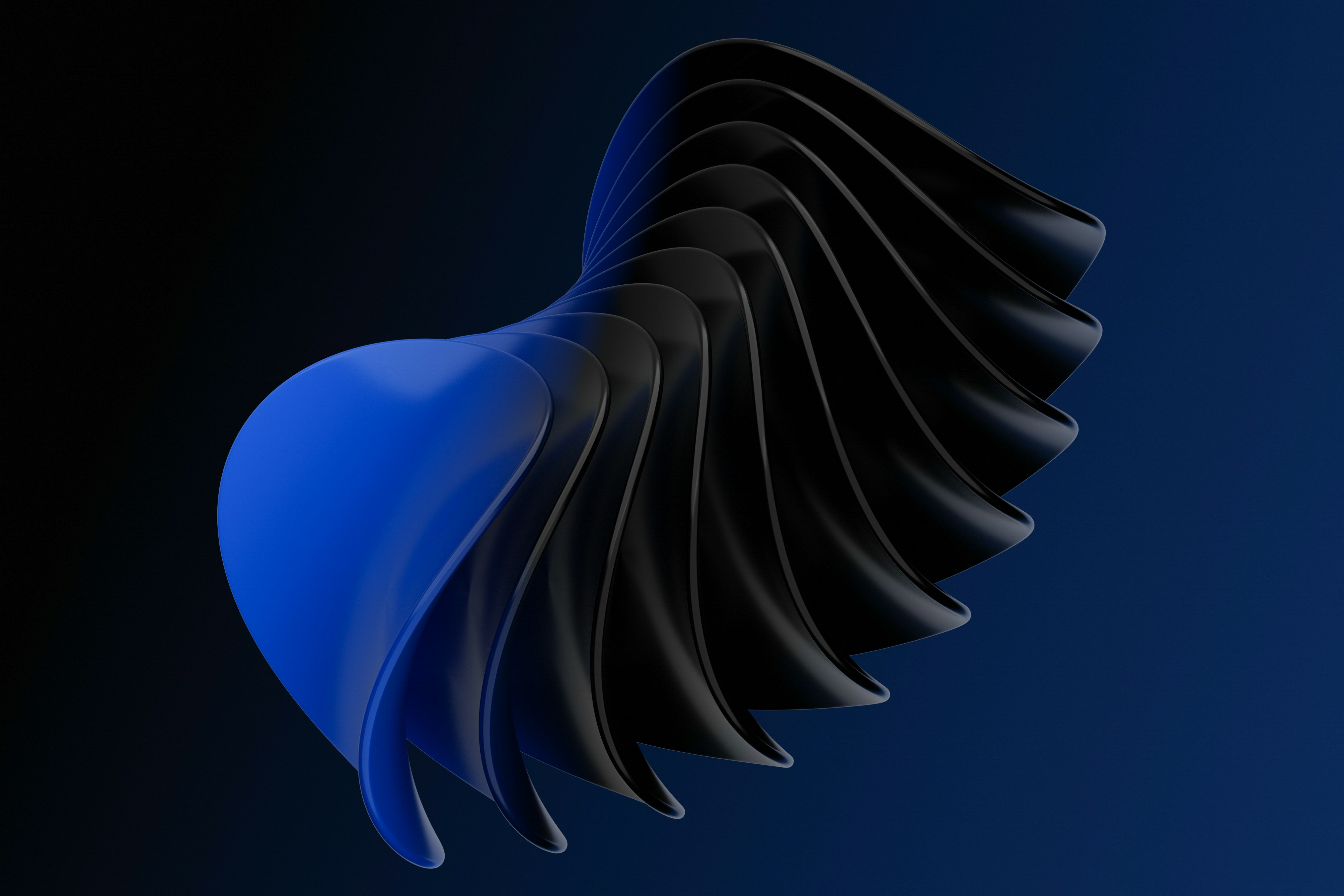 An image of a blue and black iPhone