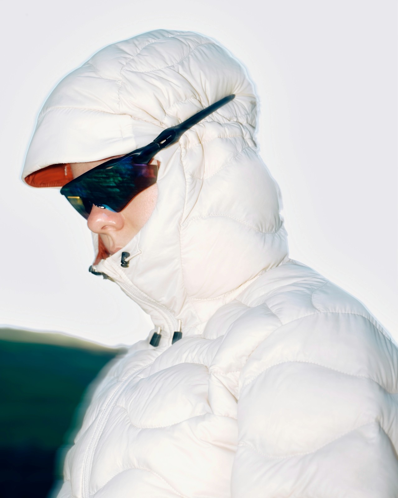 A man dressed in a white jacket.