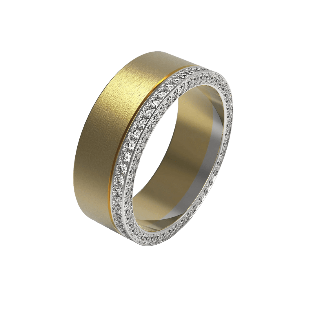 Two-Tone Diamond Eternity Band Preview 1