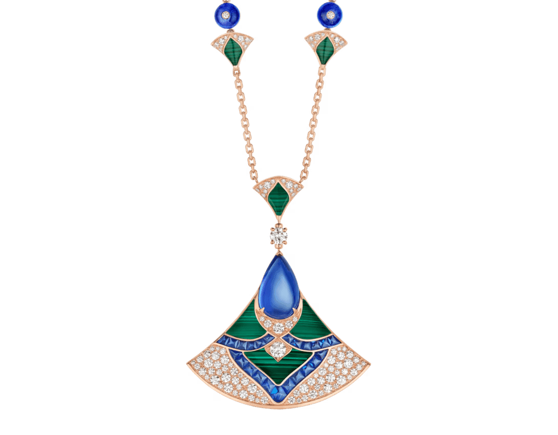 Gemstone Fan Statement Necklace Preview 1