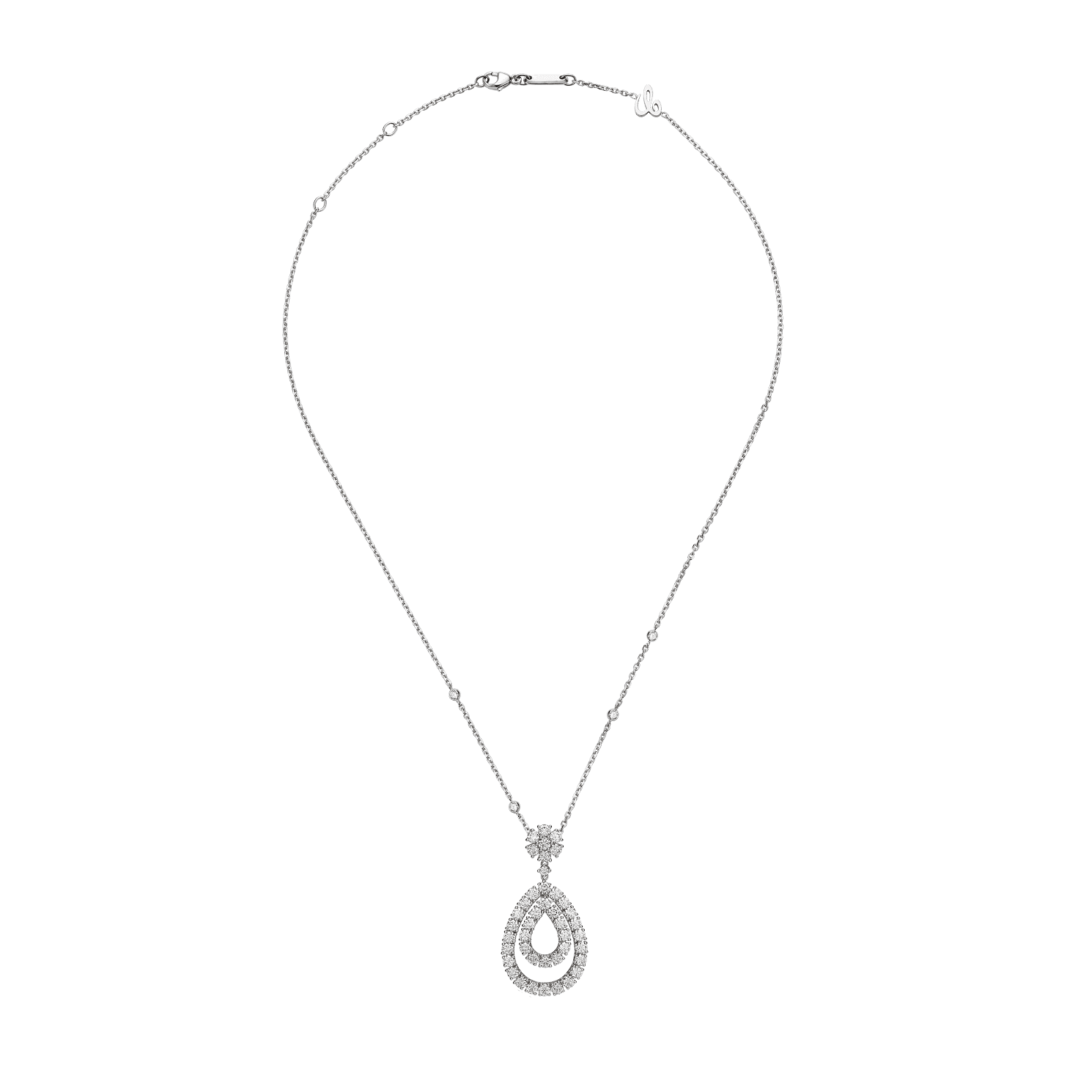 Teardrop Diamond Necklace Preview 3