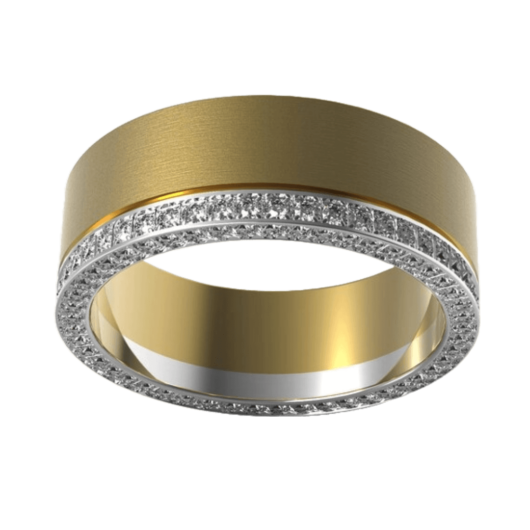 Two-Tone Diamond Eternity Band Preview 2