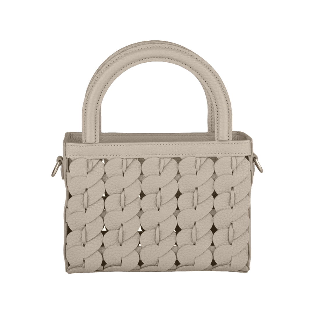 Woven Leather Handle Bag Preview 2