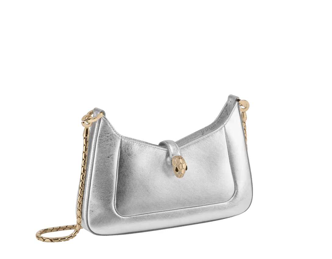 Serpenti Forever Silver Shoulder Bag Preview 2
