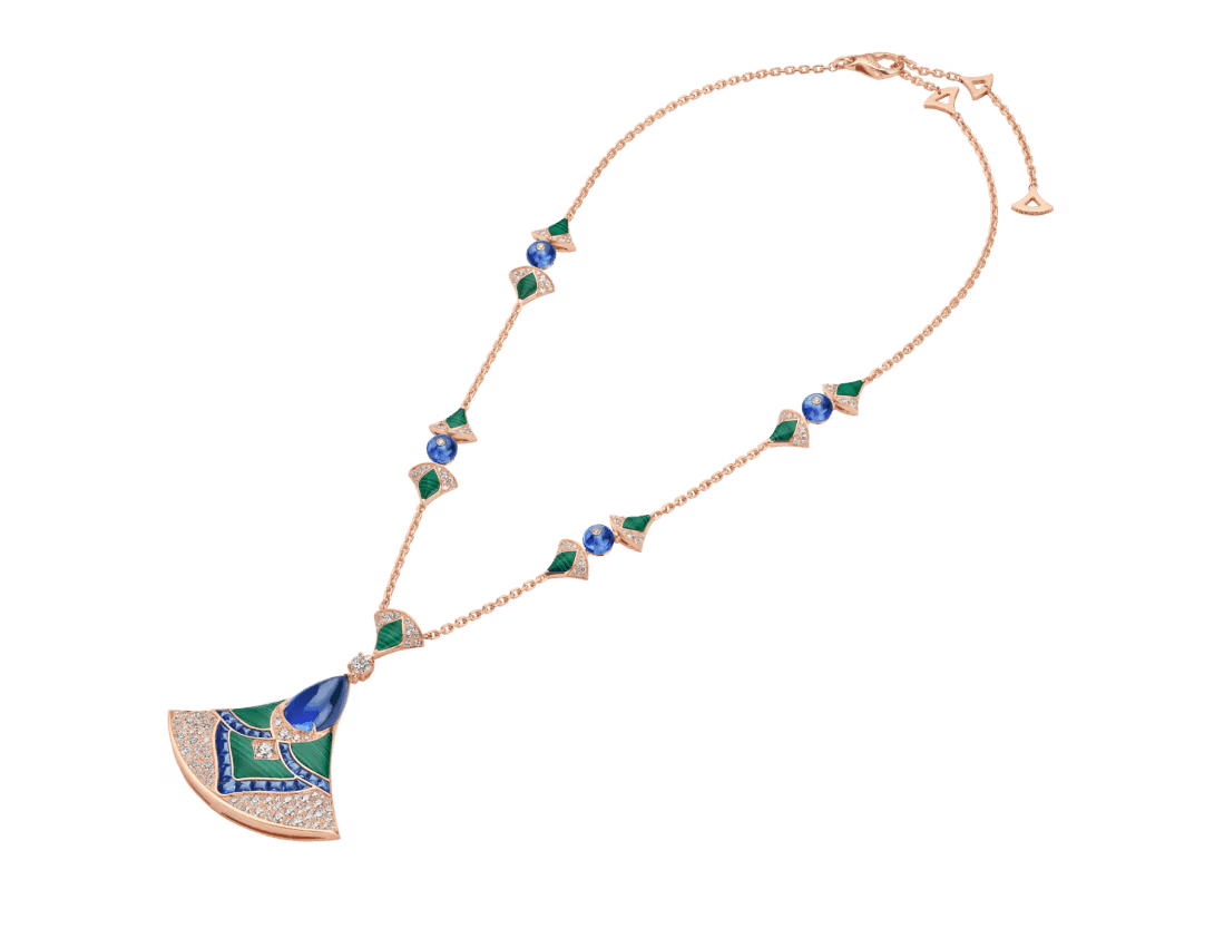 Gemstone Fan Statement Necklace Preview 2