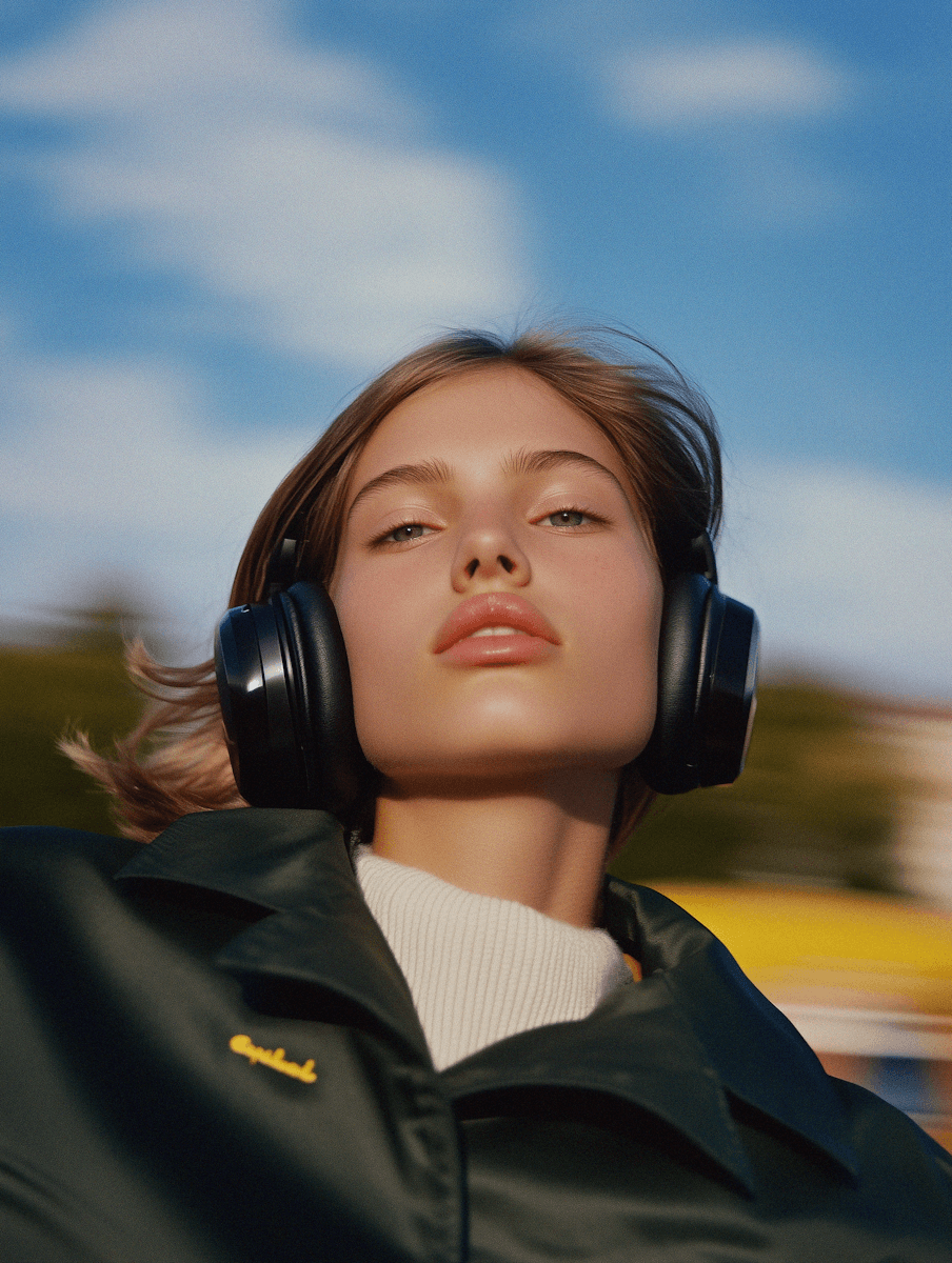 A close-up portrait of a woman with deep, radiant skin and closed eyes, illuminated to highlight a healthy, glossy complexion. Her features convey serenity and natural beauty against a dark blue background. This image is perfect for showcasing premium skincare, luxurious makeup, or high-quality beauty products, emphasizing natural glow and a sophisticated aesthetic. It would be an impactful visual on a **Liqua Premium Ecommerce template**, enhancing a brand's luxurious and authentic appeal.