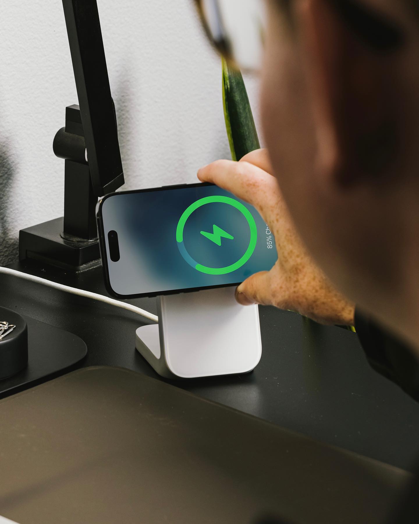 iphone on charging mode