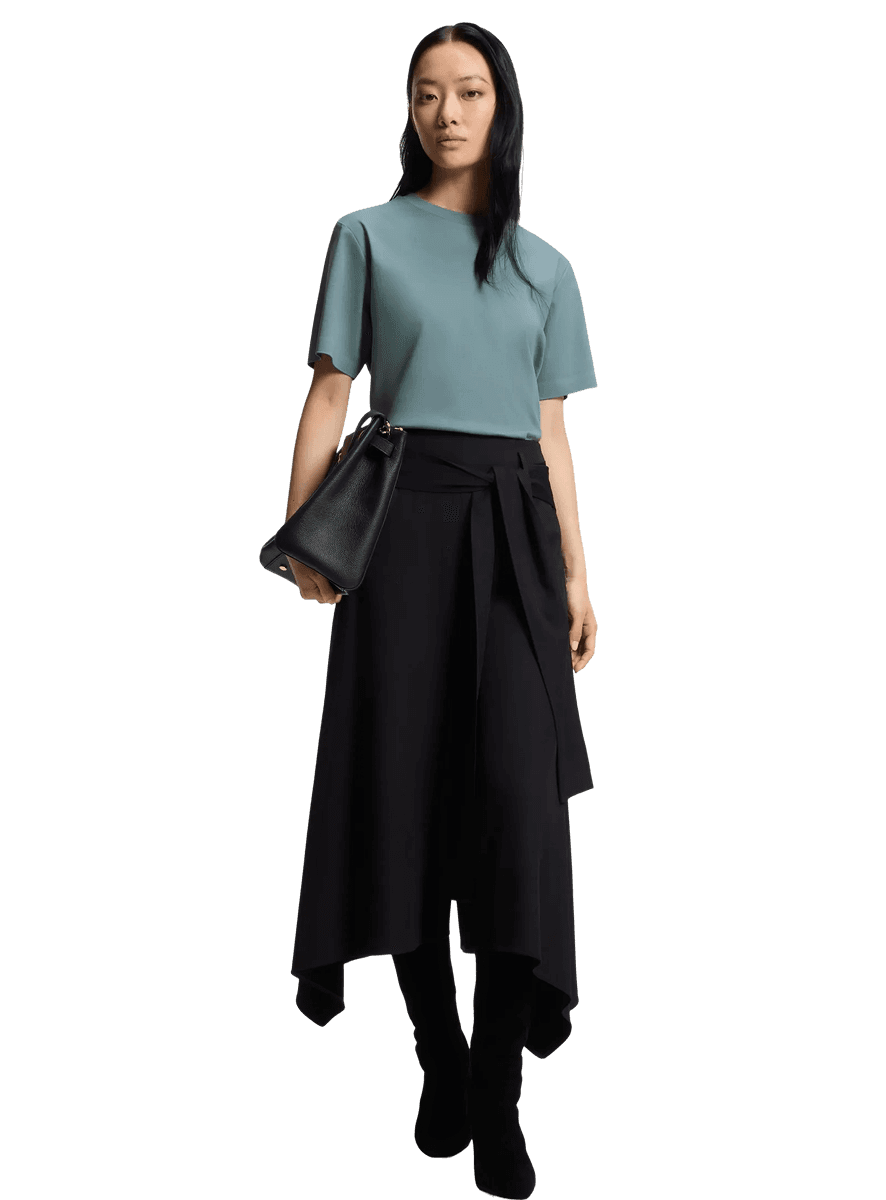 Relaxed-fit T-shirt in mercerized cotton