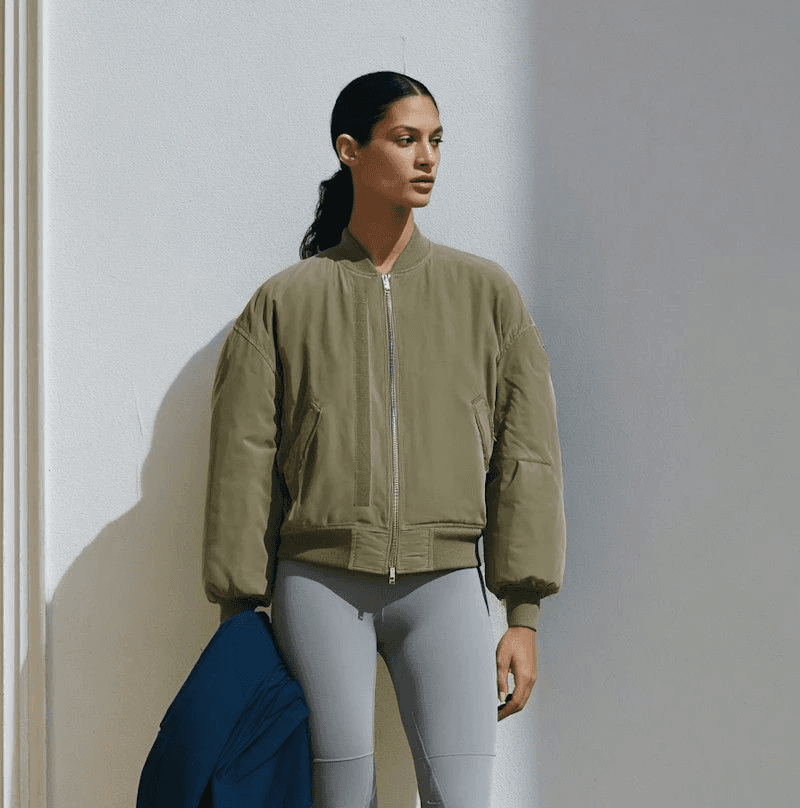 Woman in minimalist setting