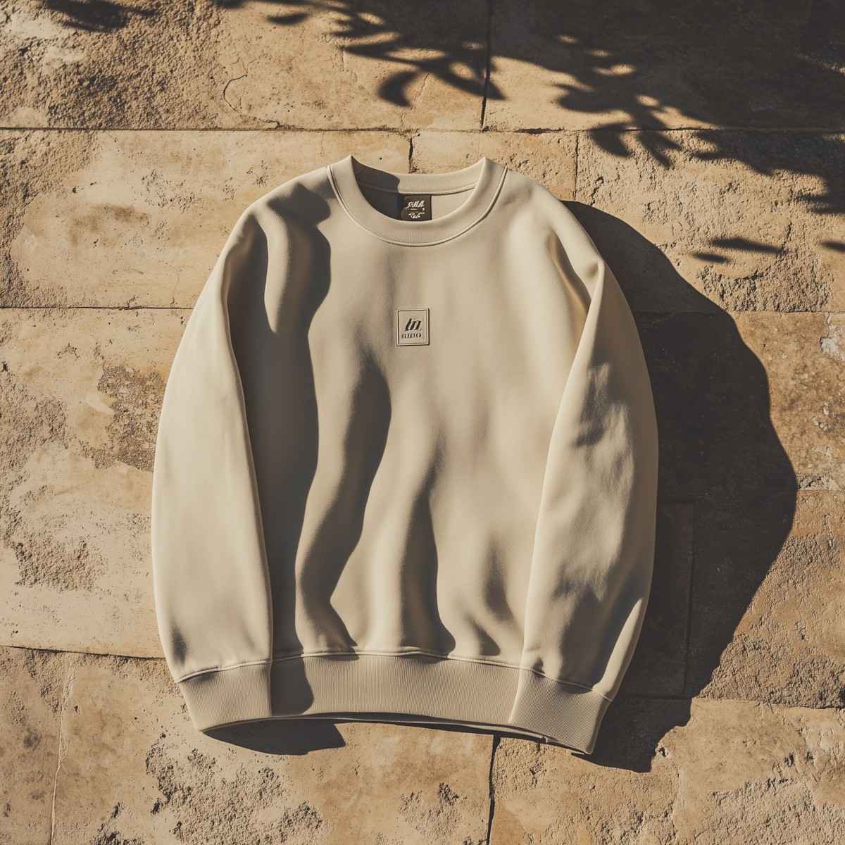 Minimalist beige sweatshirt